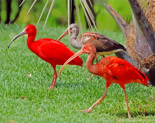 Scarlet Ibis Birds Paint By Numbers.jpg