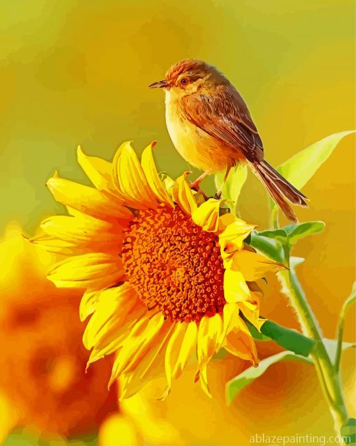 Bird And Sunflower Paint By Numbers.jpg