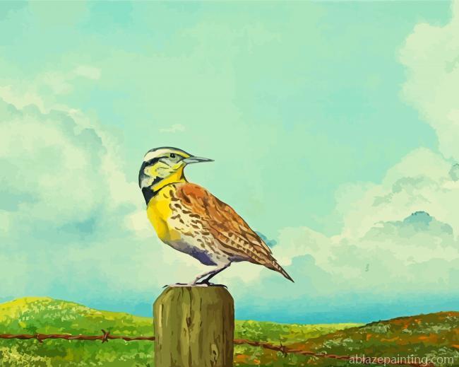 Western Meadowlark Art Paint By Numbers.jpg