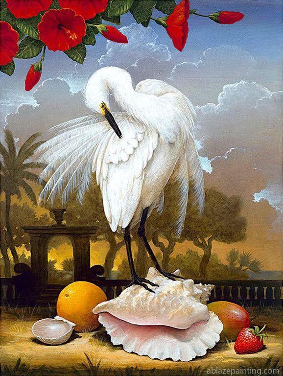Heron On Conch Paint By Numbers.jpg