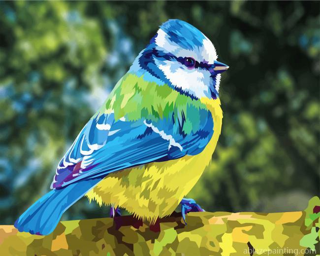Beautiful Blue Tit Bird Paint By Numbers.jpg