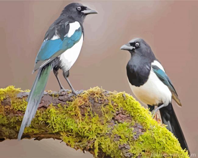 Magpies On Branch Paint By Numbers.jpg