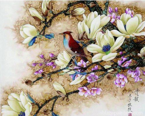 Flowers And Bird Paint By Numbers.jpg