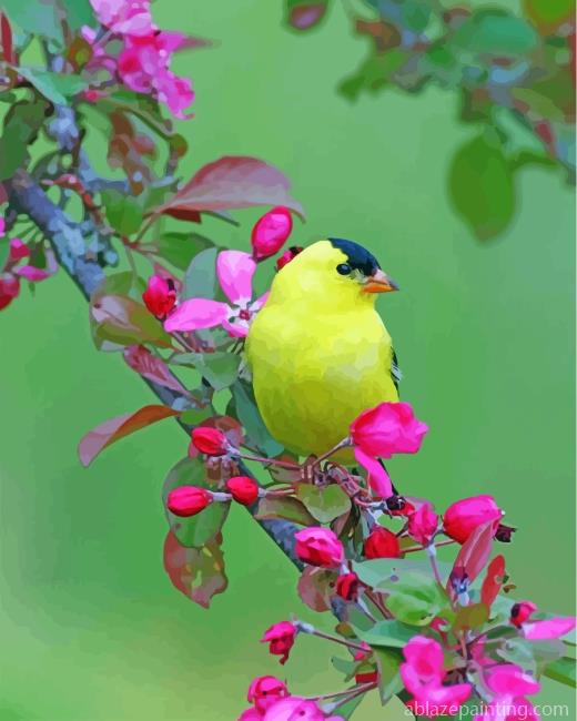 American Goldfinch Songbird Paint By Numbers.jpg