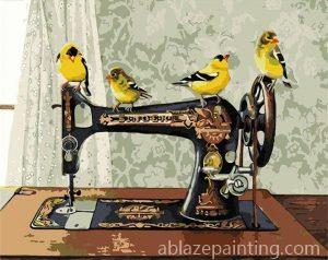 Bird On Sewing Machine Paint By Numbers.jpg