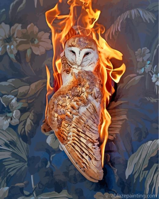 Fire Owl Bird Paint By Numbers.jpg