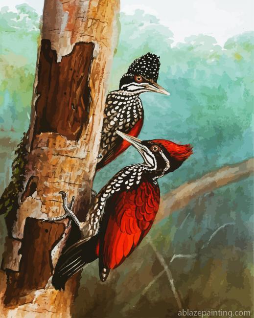 Woodpeckers Birds Paint By Numbers.jpg