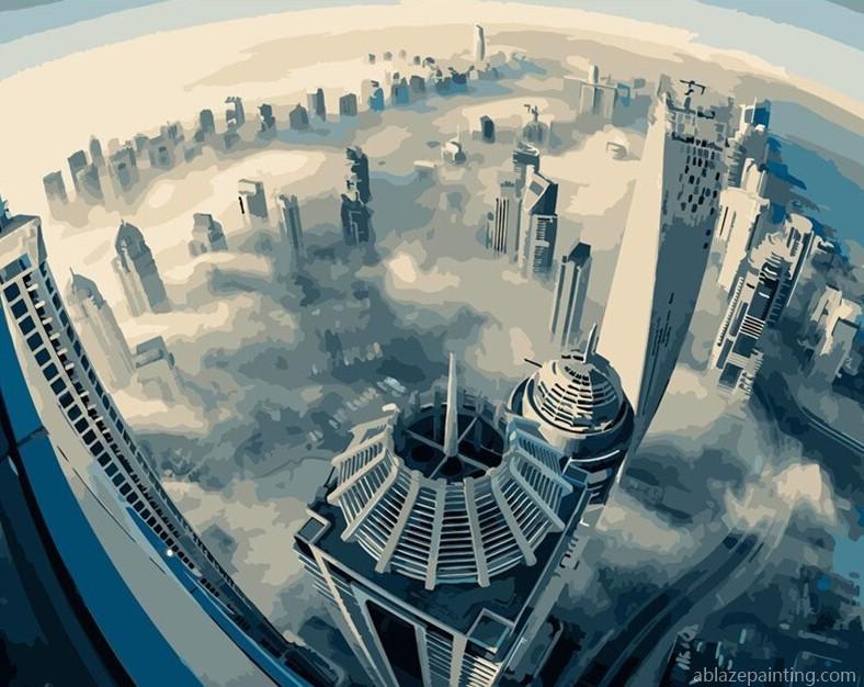 Dubai Skyline Clouds Paint By Numbers.jpg
