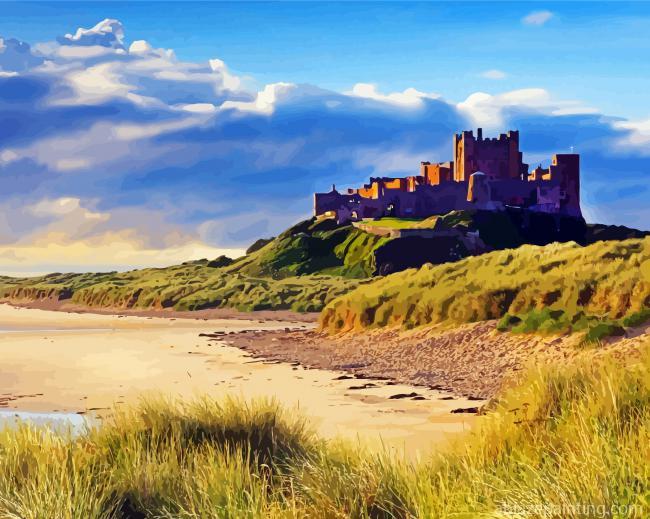 Northumberland Bamburgh Castle Paint By Numbers.jpg