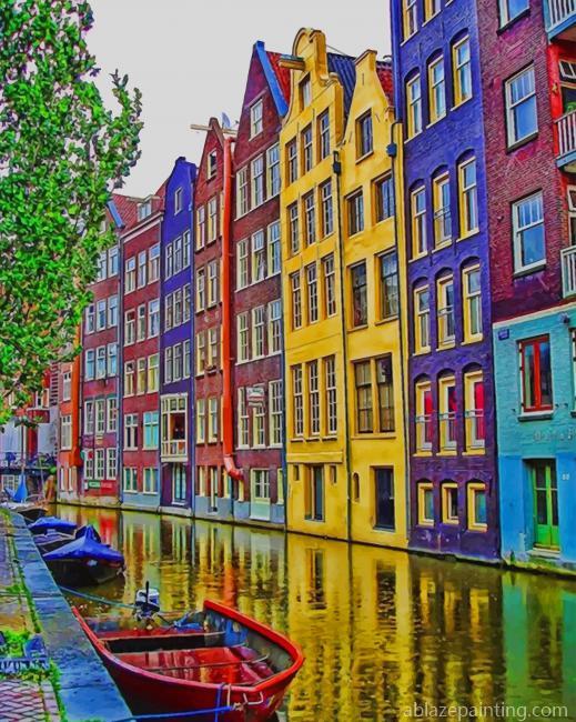 Amsterdam Colorful Houses New Paint By Numbers.jpg