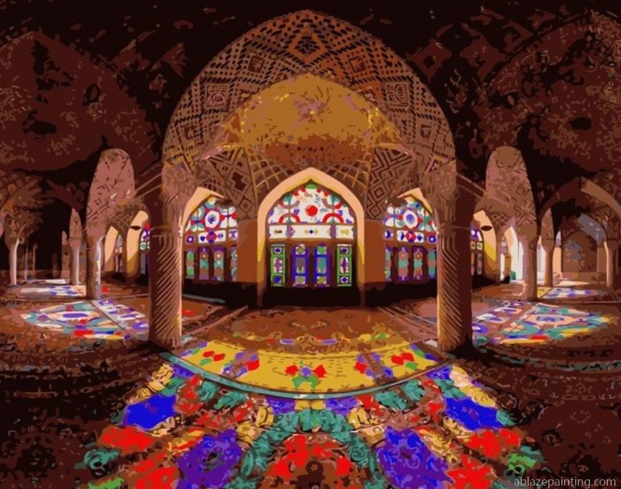 Colorful Mosque Of Persia Cities Paint By Numbers.jpg