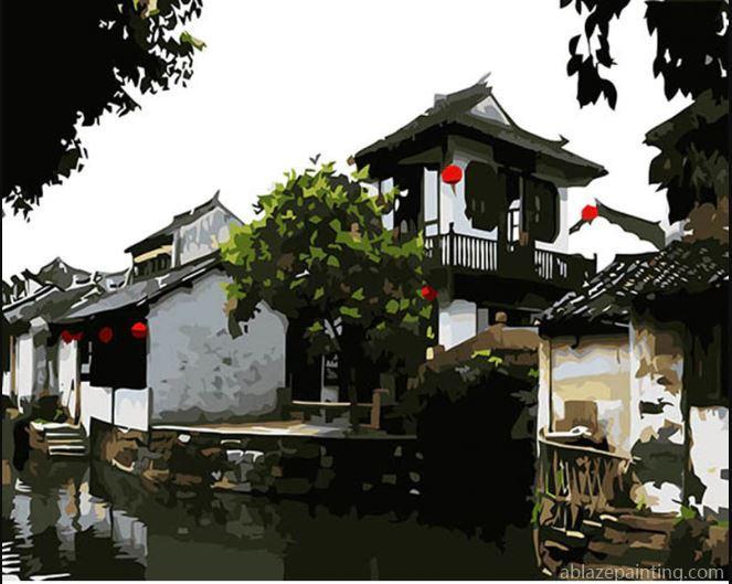 Zhouzhuang Water Town Cities Paint By Numbers.jpg