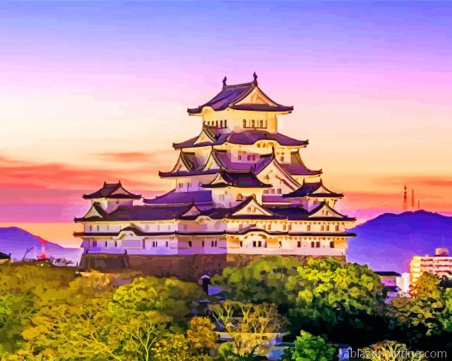Himeji Castle Japan Paint By Numbers.jpg