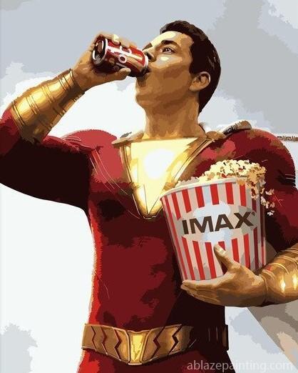 Shazam Captain Marvel Paint By Numbers.jpg