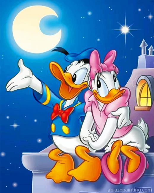 Donald Duck And Daisy Paint By Numbers.jpg