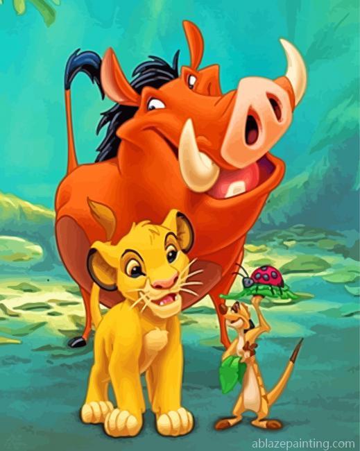 Simba Timon And Pumbaa Lion King Paint By Numbers.jpg