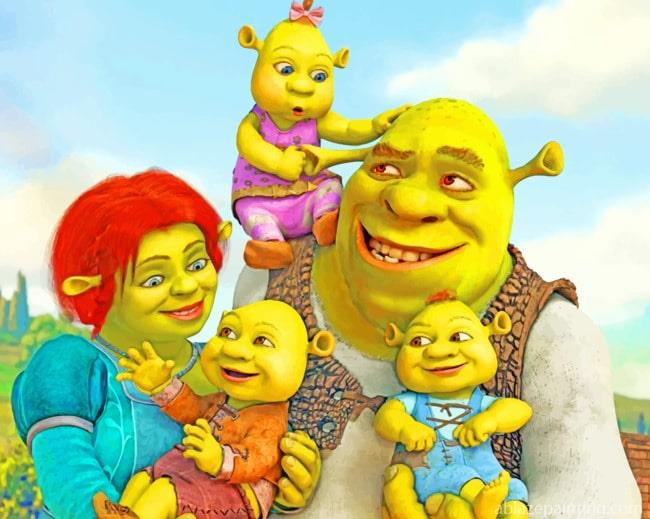 Shrek And His Family Paint By Numbers.jpg