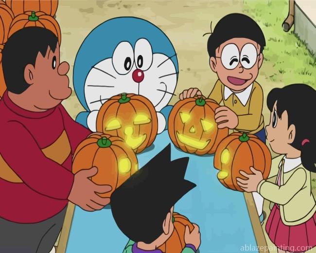 Halloween Doraemon Paint By Numbers.jpg