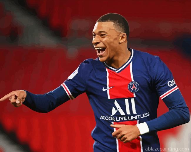 Kylian Mbappé French Footballer Paint By Numbers.jpg