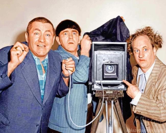 3 Stooges With Camera Actors Paint By Numbers.jpg