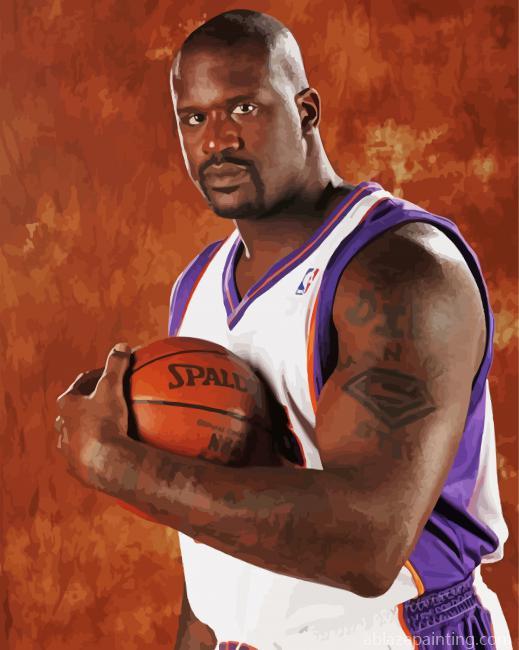 The Basketball Player Shaquille O'neal Paint By Numbers.jpg