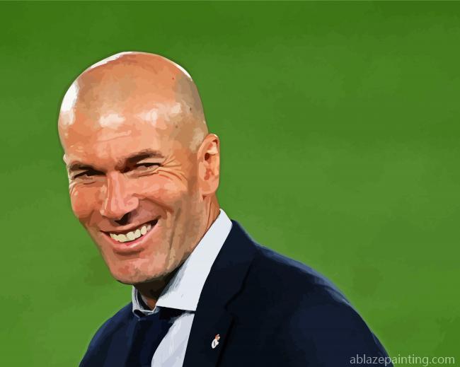 Zinedine Zidane Smiling Paint By Numbers.jpg