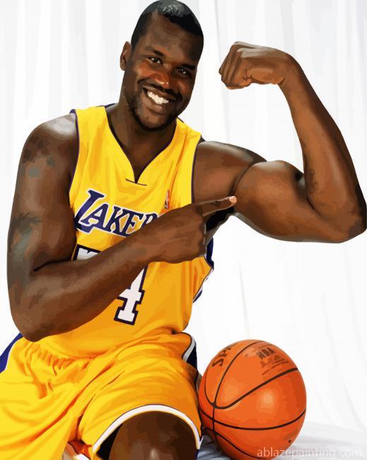 Shaquille O'neal Basketball Player Paint By Numbers.jpg
