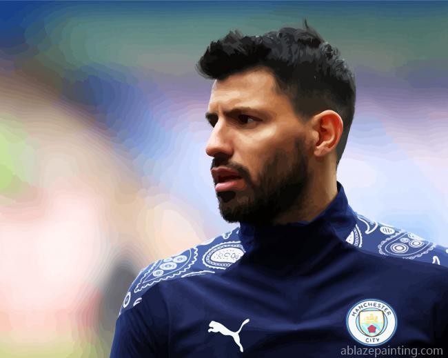 Manchester City Player Sergio Agüero Paint By Numbers.jpg