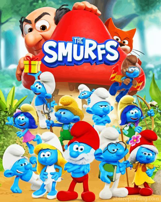 The Smurfs Animation Paint By Numbers.jpg