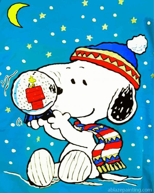 Snoopy In Christmas Paint By Numbers.jpg
