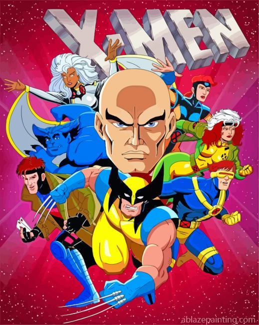 X Men Cartoon Paint By Numbers.jpg