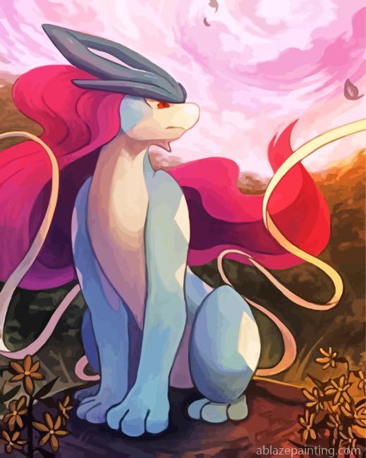 Suicune Pokemon Paint By Numbers.jpg
