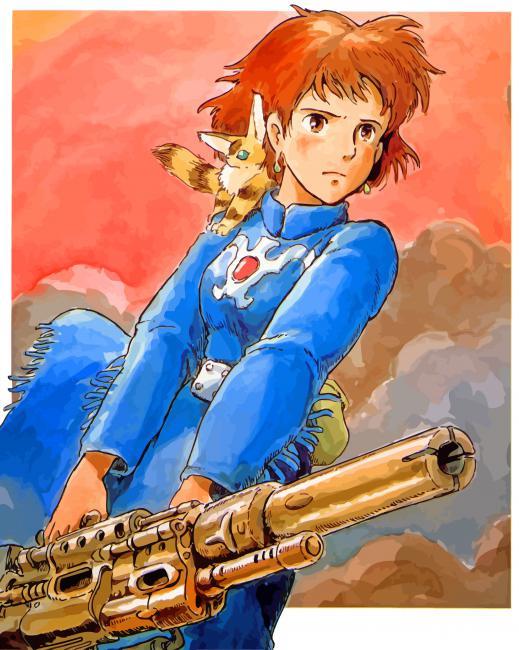 Nausicaa Of The Valley Of The Wind Anime Paint By Numbers.jpg