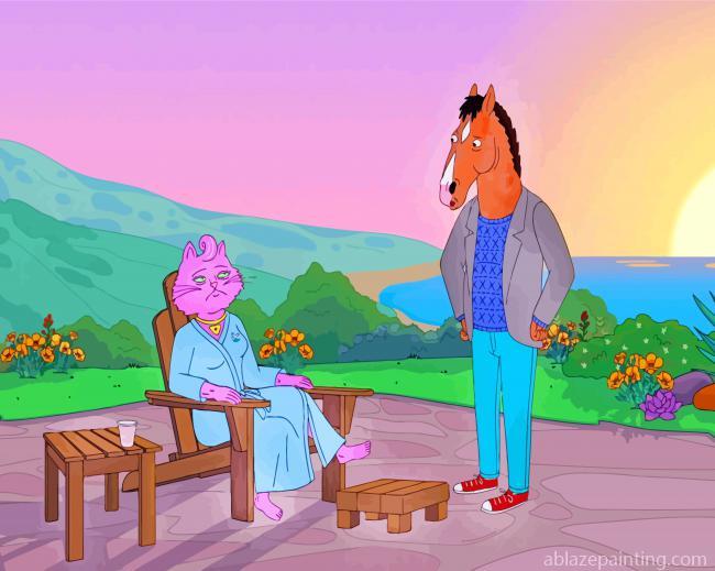 Princess Carolyn And Bojack Horseman Paint By Numbers.jpg