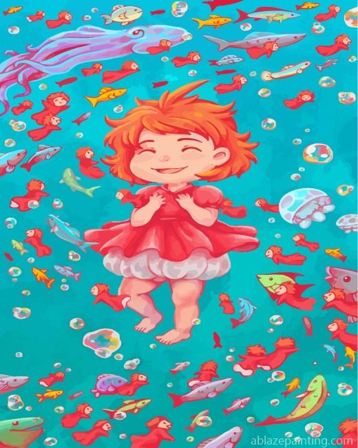 Ponyo Animation Art Paint By Numbers.jpg