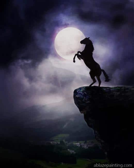 Moon Horse Silhouette New Paint By Numbers.jpg