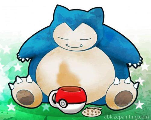 Cute Snorlax Pokemon Paint By Numbers.jpg