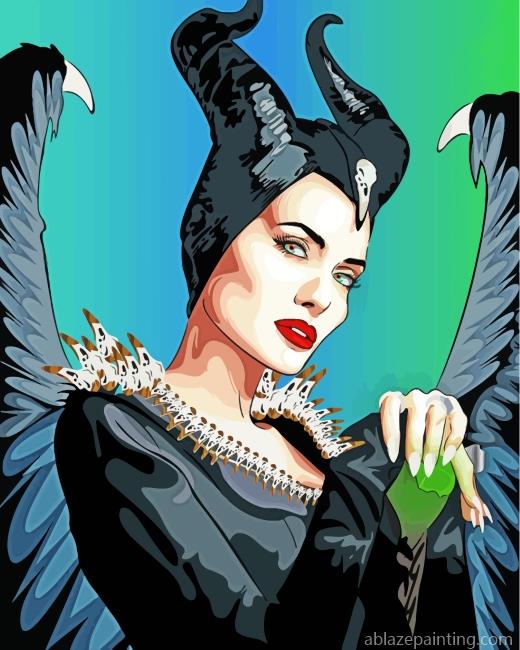 Angelina Jolie Maleficent Movie Paint By Numbers.jpg