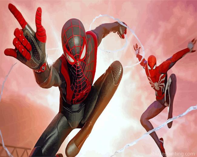 Miles Gonzalo Morales And Spider Man Paint By Numbers.jpg