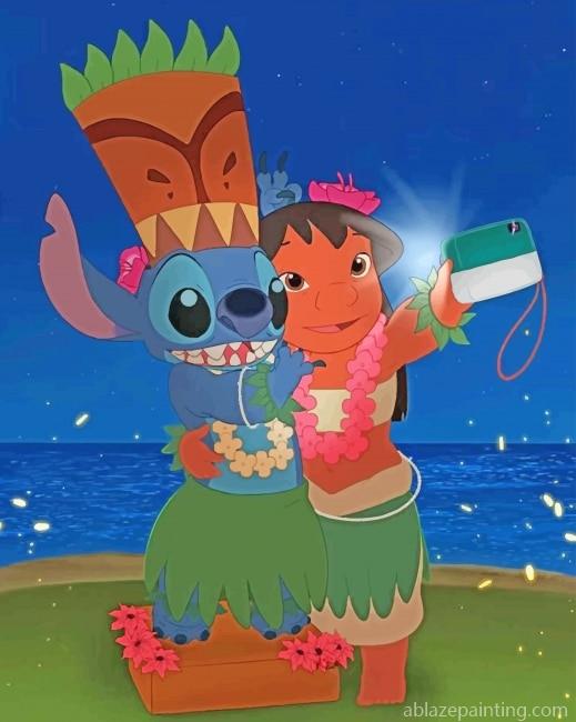 Lilo And Stitch Taking A Selfie New Paint By Numbers.jpg