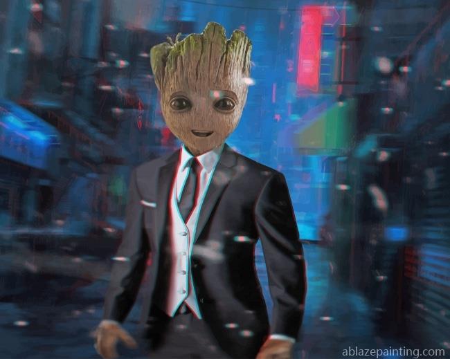 Classy Groot Wearing A Suit New Paint By Numbers.jpg