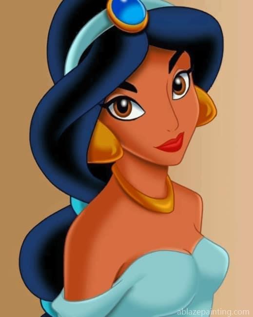 Beautiful Princess Jasmine Animations Paint By Numbers.jpg