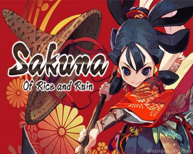 Sakuna Of Rice And Ruin Poster Paint By Numbers.jpg