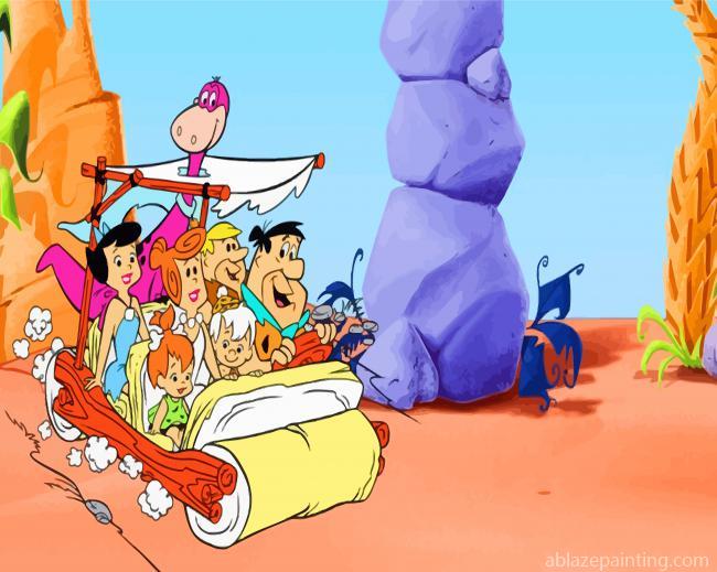 The Flintstones Family Enjoying Paint By Numbers.jpg