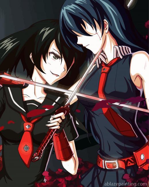 Kurome Vs Akame Paint By Numbers.jpg