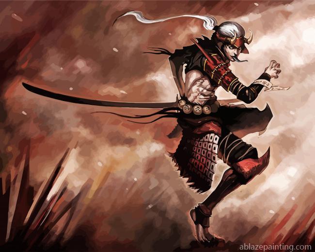 Warrior Man With Katana Paint By Numbers.jpg
