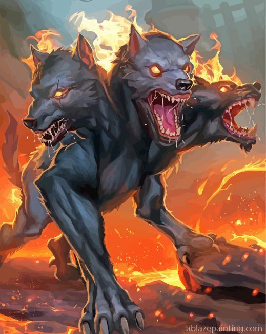 Wild Cerberus Character Paint By Numbers.jpg