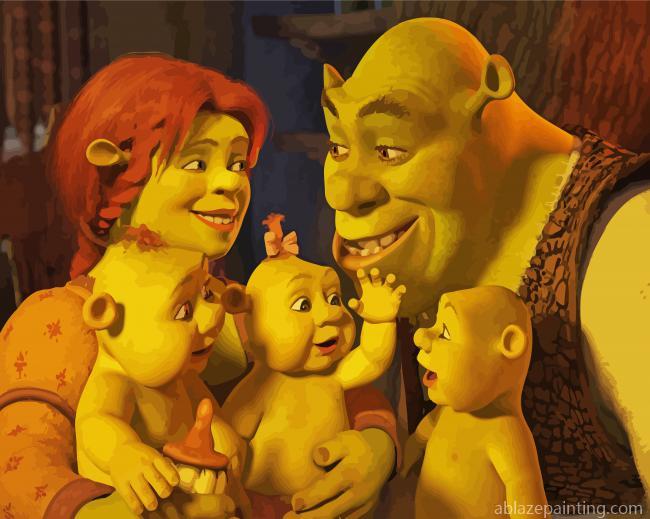 Shrek Family Characters Paint By Numbers.jpg