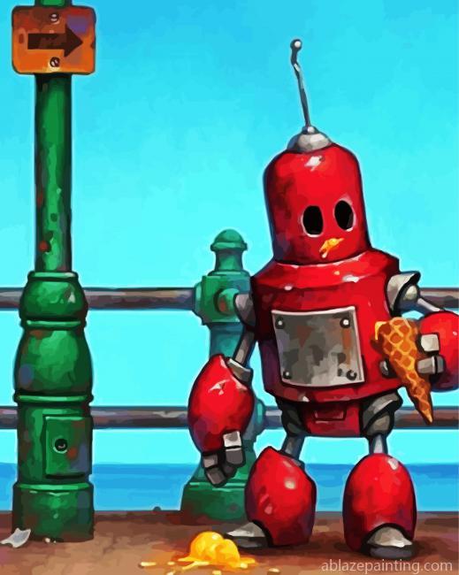 Aesthetic Red Robot Paint By Numbers.jpg