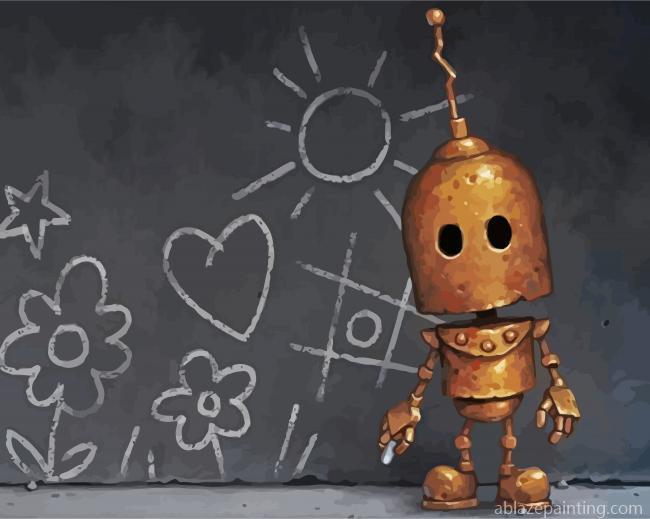 Cute Little Robot Paint By Numbers.jpg